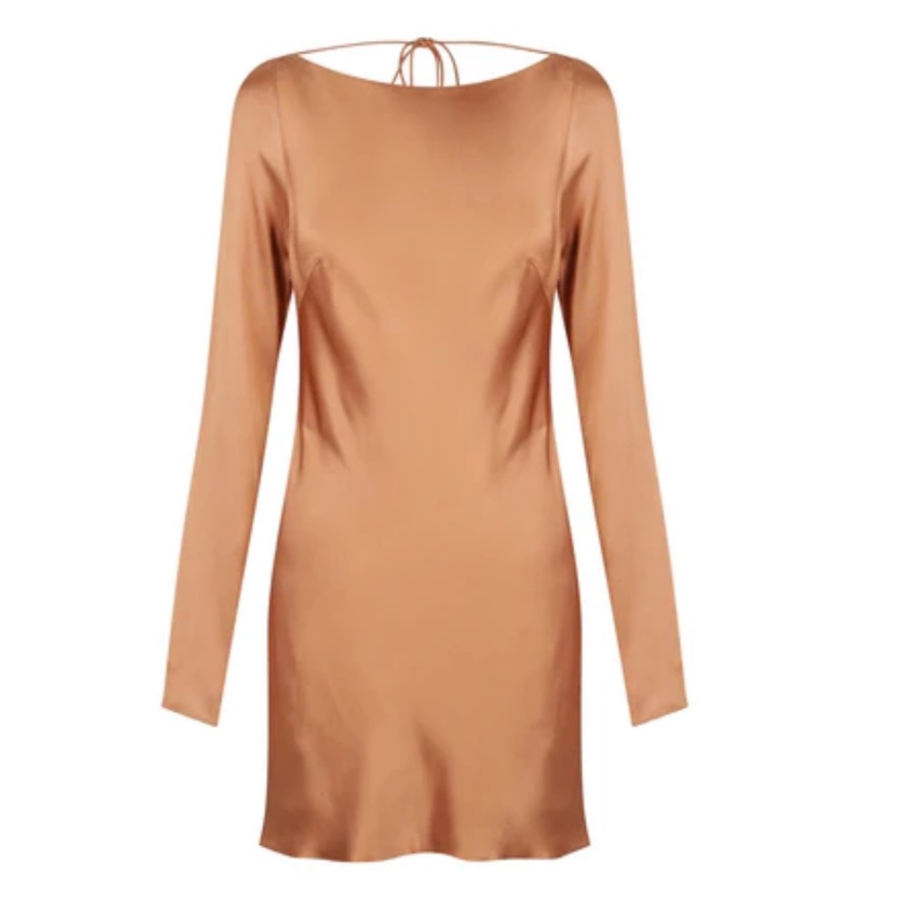 Shona Joy - Eloise Long Sleeve Backless Dress